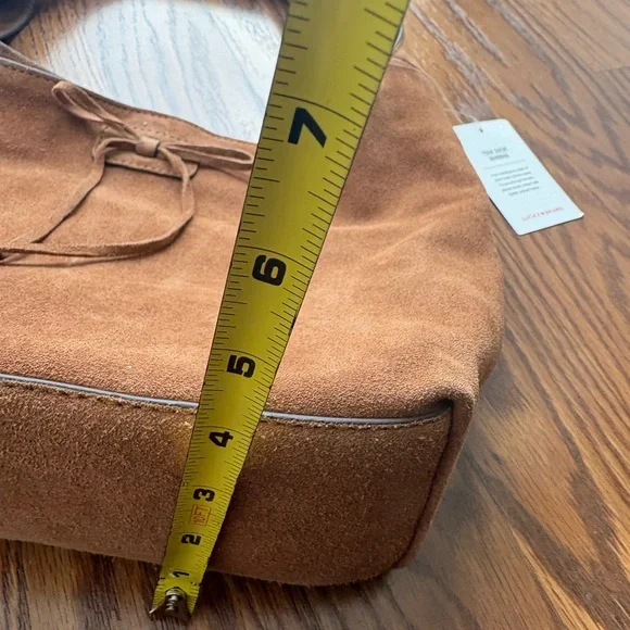 Lucky Brand Classic Brown Suede Shoulder Bag NWT - Picture 9 of 11